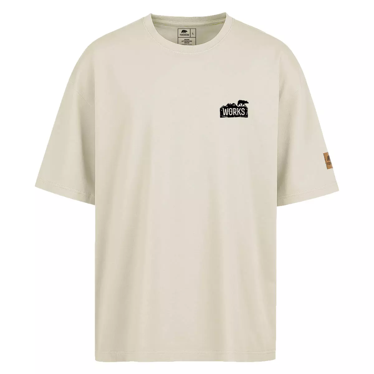 FORSBERG Oversized T-Shirt mit Brustlogo - 1