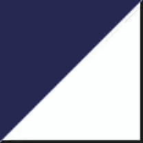 middernachtblauw/wit