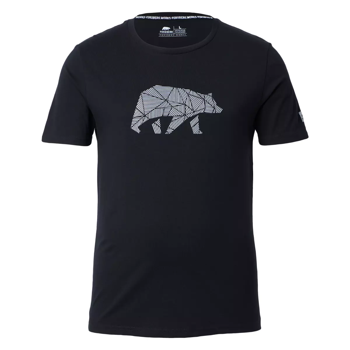 FORSBERG T-Shirt mit reflektierendem Brustlogo - 4