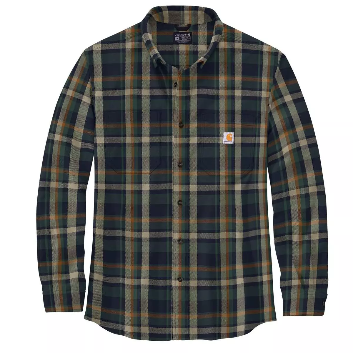Carhartt Relaxed Fit Flannel Long-Sleeve Plaid Shirt - 1