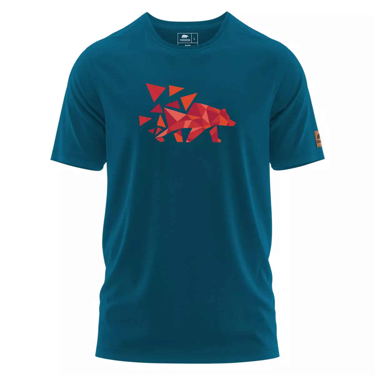 FORSBERG Mikkelson T-Shirt mit Polygonbär - 1